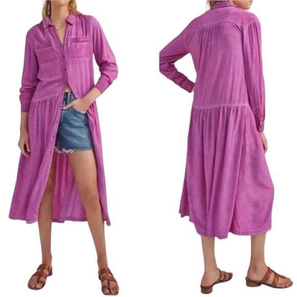 Anthropologie Pilcro Kimberly Tiered Midi Dress - Picture 2 of 10